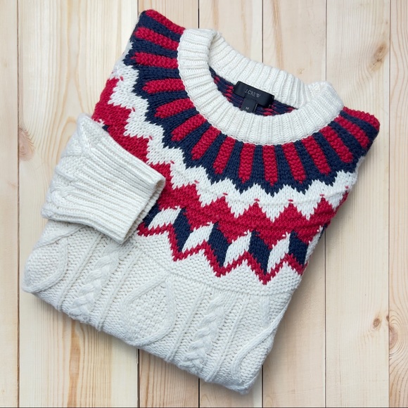 J. Crew Sweaters - J.Crew Fair Isle CableKnit Sweater